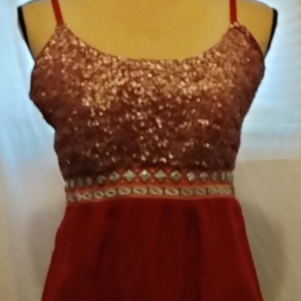 Burnt orange dress